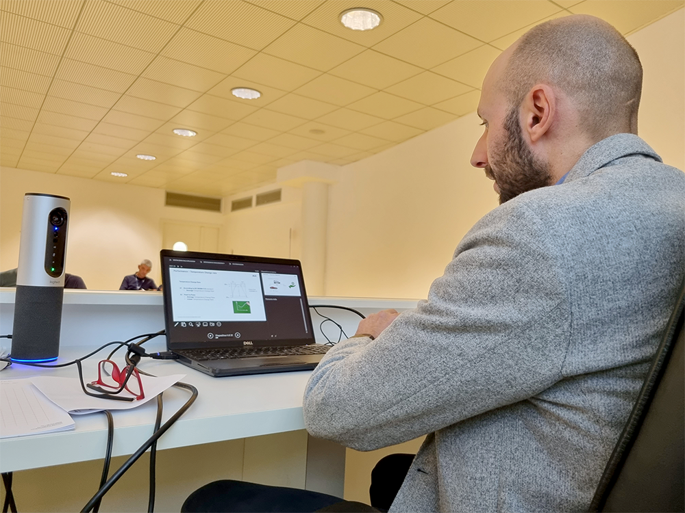 L&#039;ingegnere Riccardo Baldelli, relatore al Corso Base Tecnici Prove Ambientali Simulate di ACS 2022