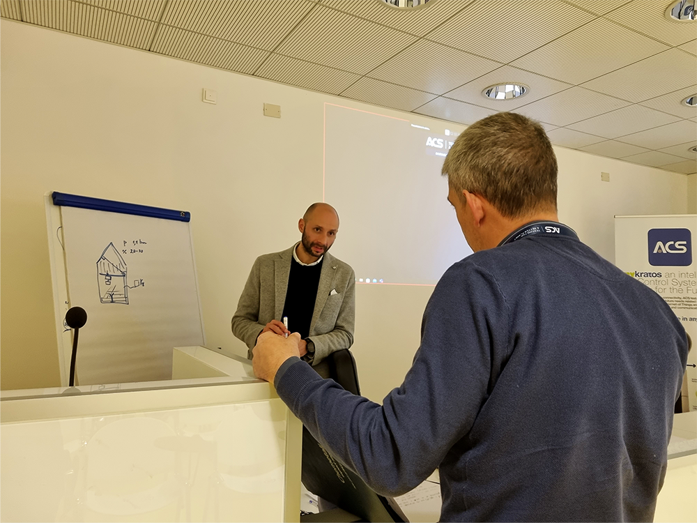 Confronto con i partecipanti al Corso Base Tecnici Prove Ambientali Simulatore di ACS 2022