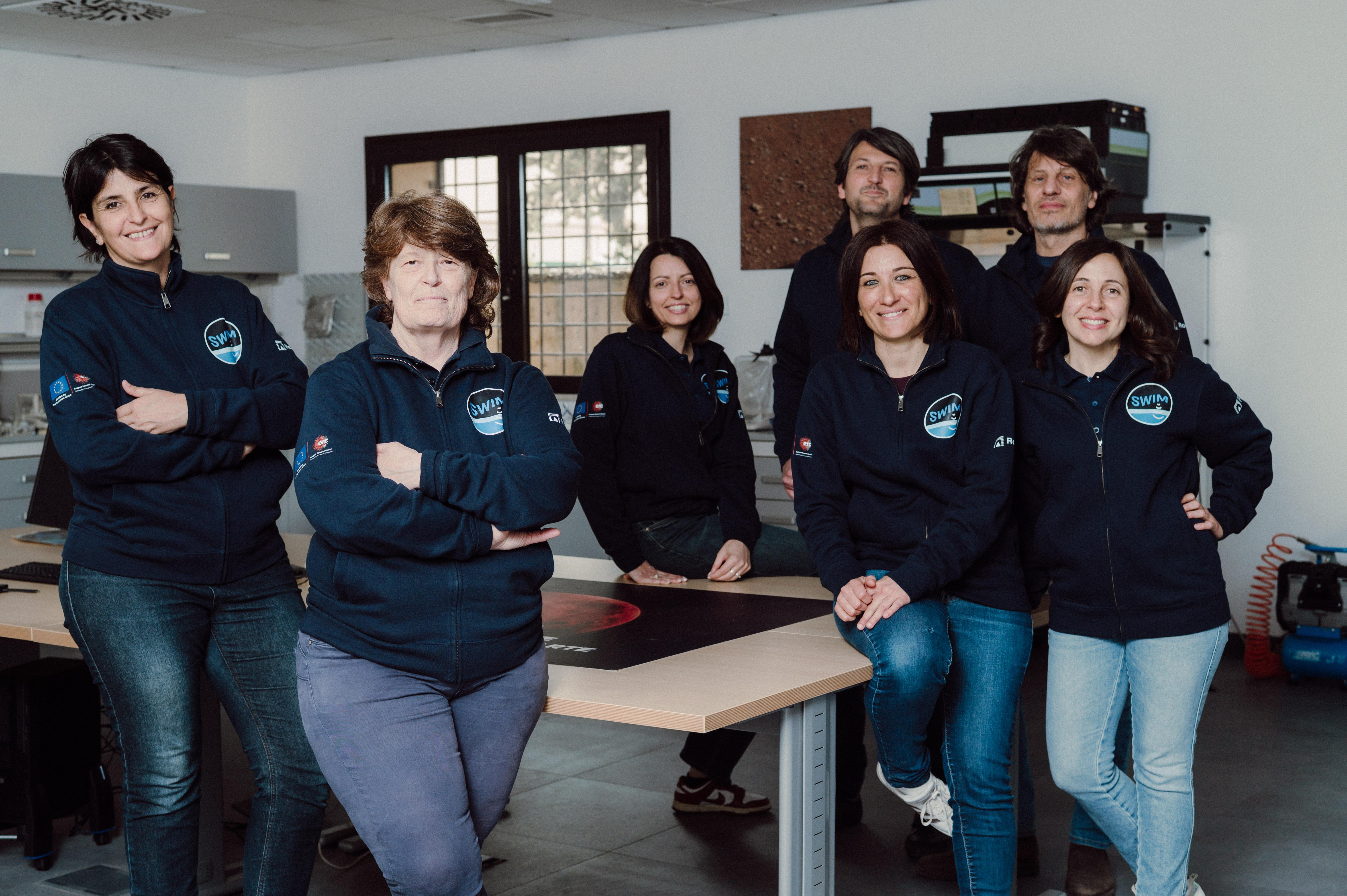 The research team at the SWIM Lab at Roma Tre University involved in the project on the ice of Jupiter's moons