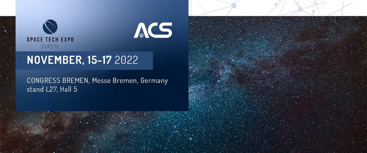 ACS participera à Space Tech Expo Europe 2022