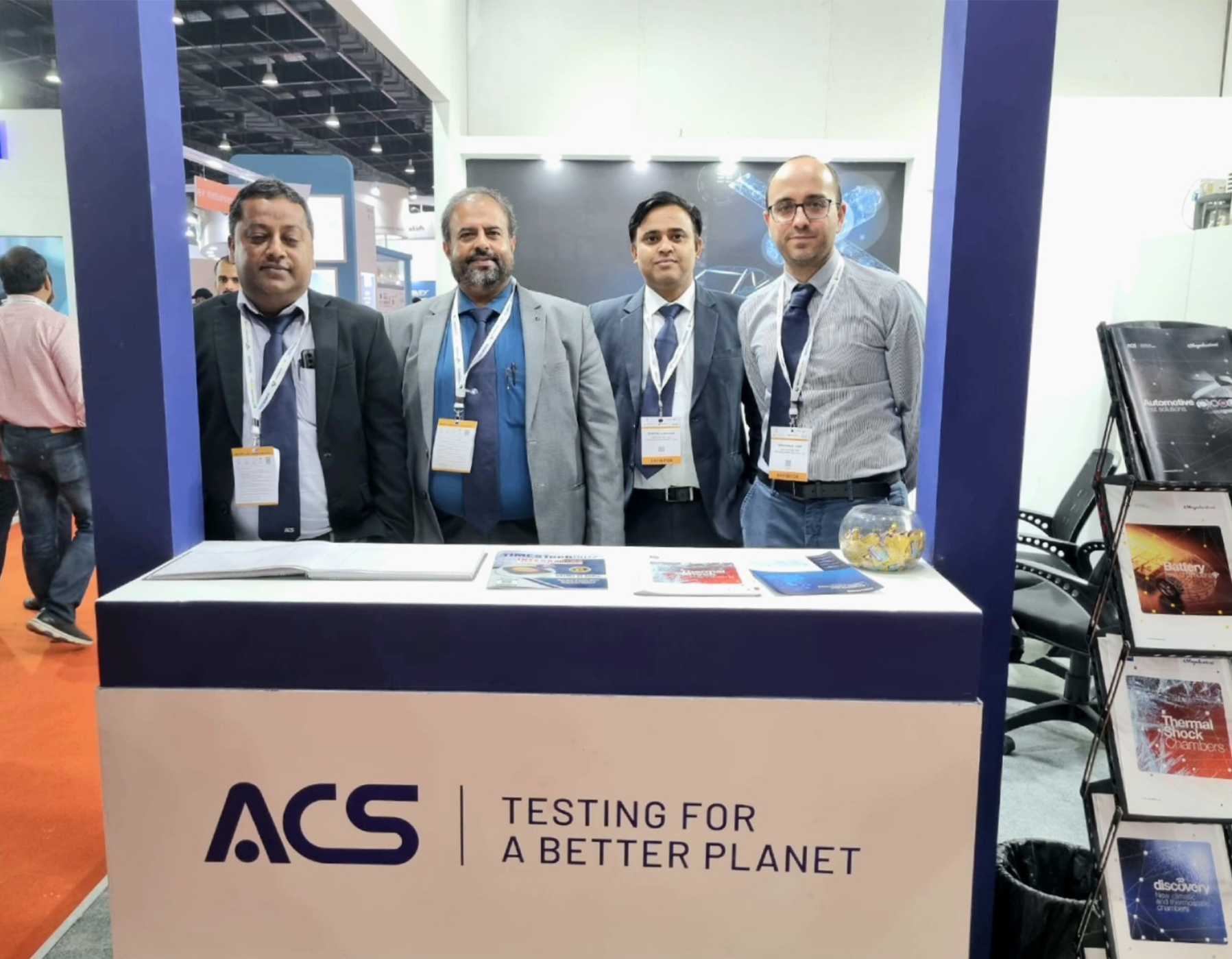 The ACS team at Productronica India 2022