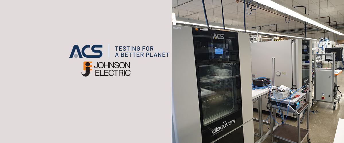 ACS, un partenaire fiable pour Johnson Electric. Chambres climatiques et thermostatiques pour les tests de qualité.